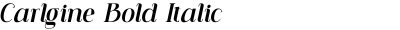 Carlgine Bold Italic